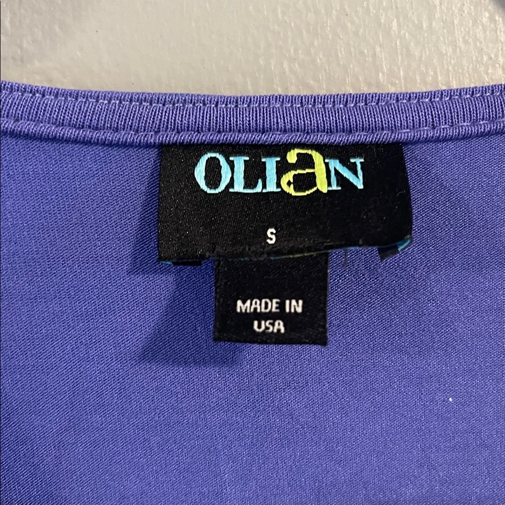 Olian Royal Blue Purple Maternity‎ Midi Dress size small